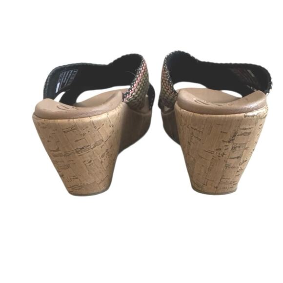 Skechers Women’s Cali Beverlee Delighted Wedge Sandals Size 9 Multicolor - Picture 4 of 9